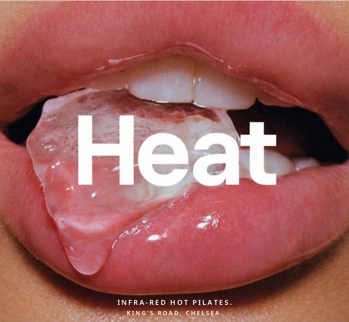 HEAT lips and ice artwork