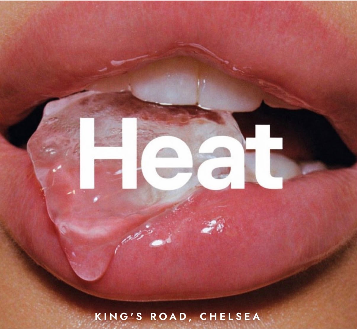 HEAT lips and ice artwork
